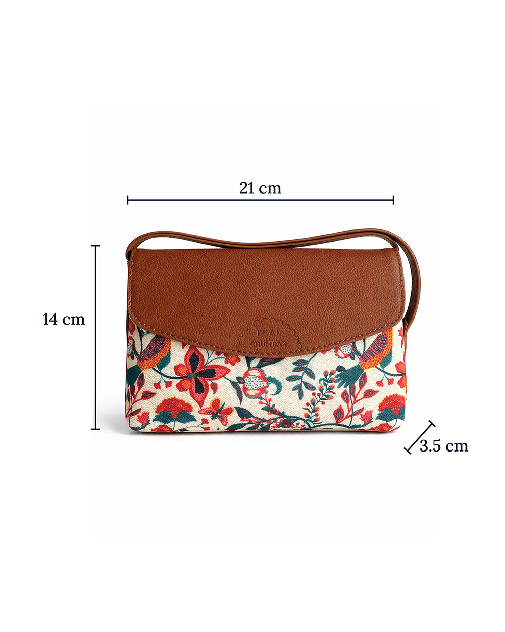 Teal by Chumbak Bahaar Flap Away Sling
