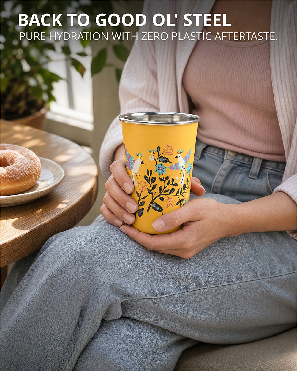 Boho Birds Steel Tumbler - Large