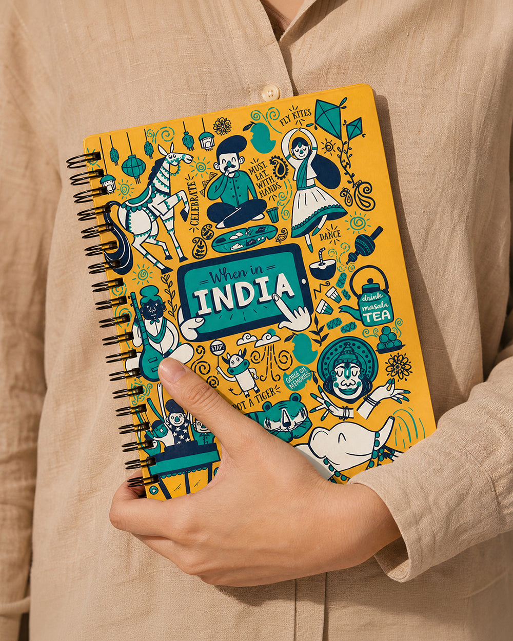 When In India Spiral Notebook