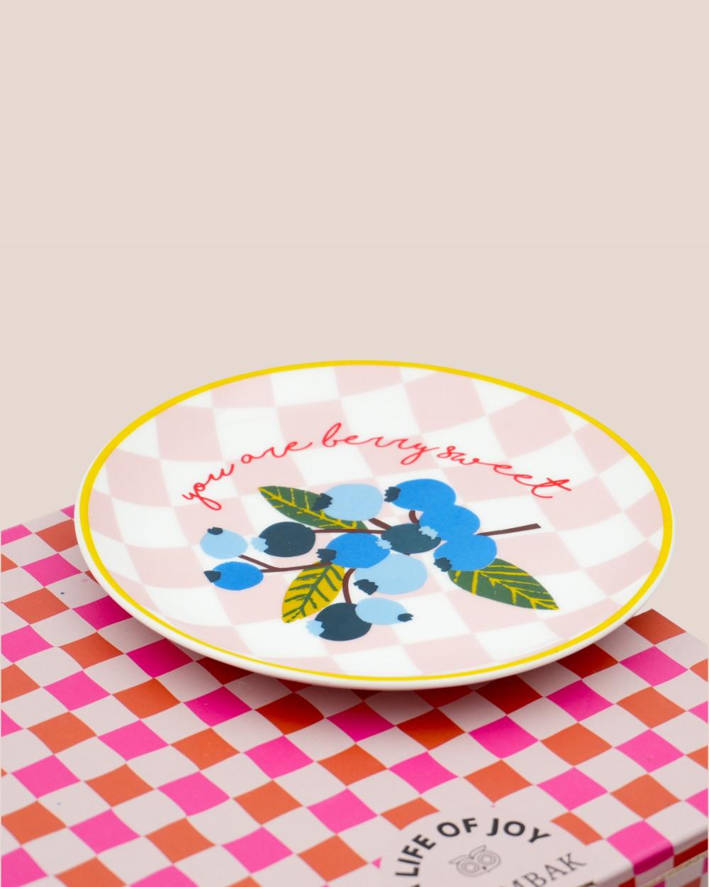 Chumbak Farmlife Snack Plates Gift Set of 4 | Comes in a Gift Box