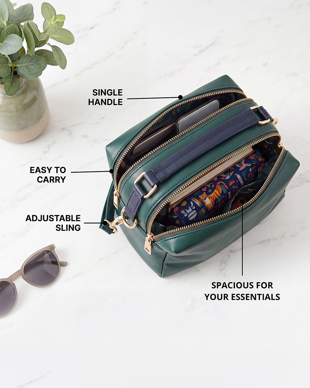 Chamba Double Sling bag | Forest Folklore