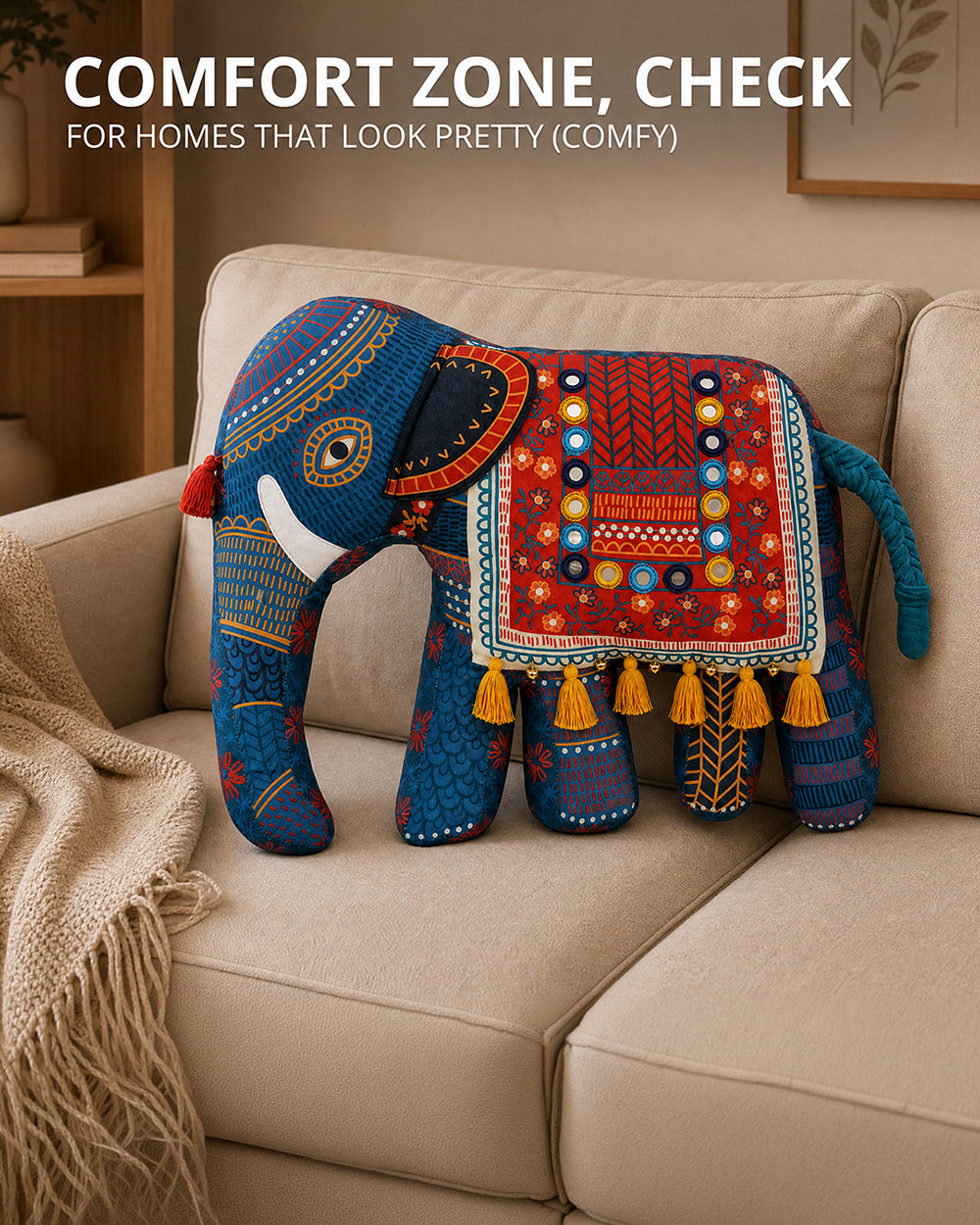 The Royal Ride Kutch Cushion
