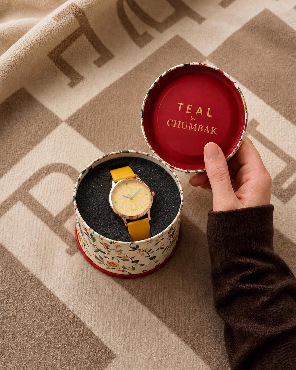 TEAL by Chumbak Pixel Blossom Wrist Watch