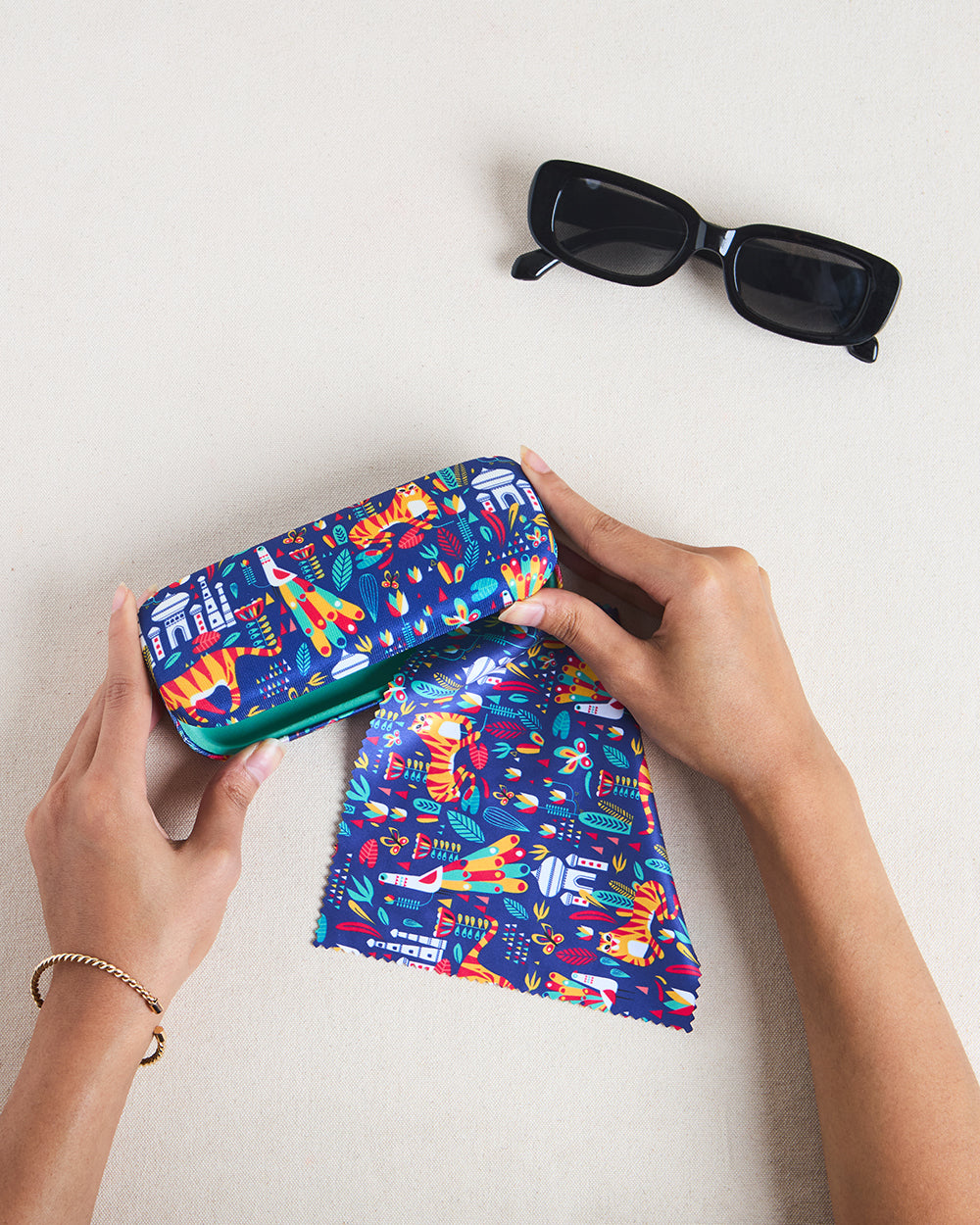 A Story In Stripes Eyewear Case