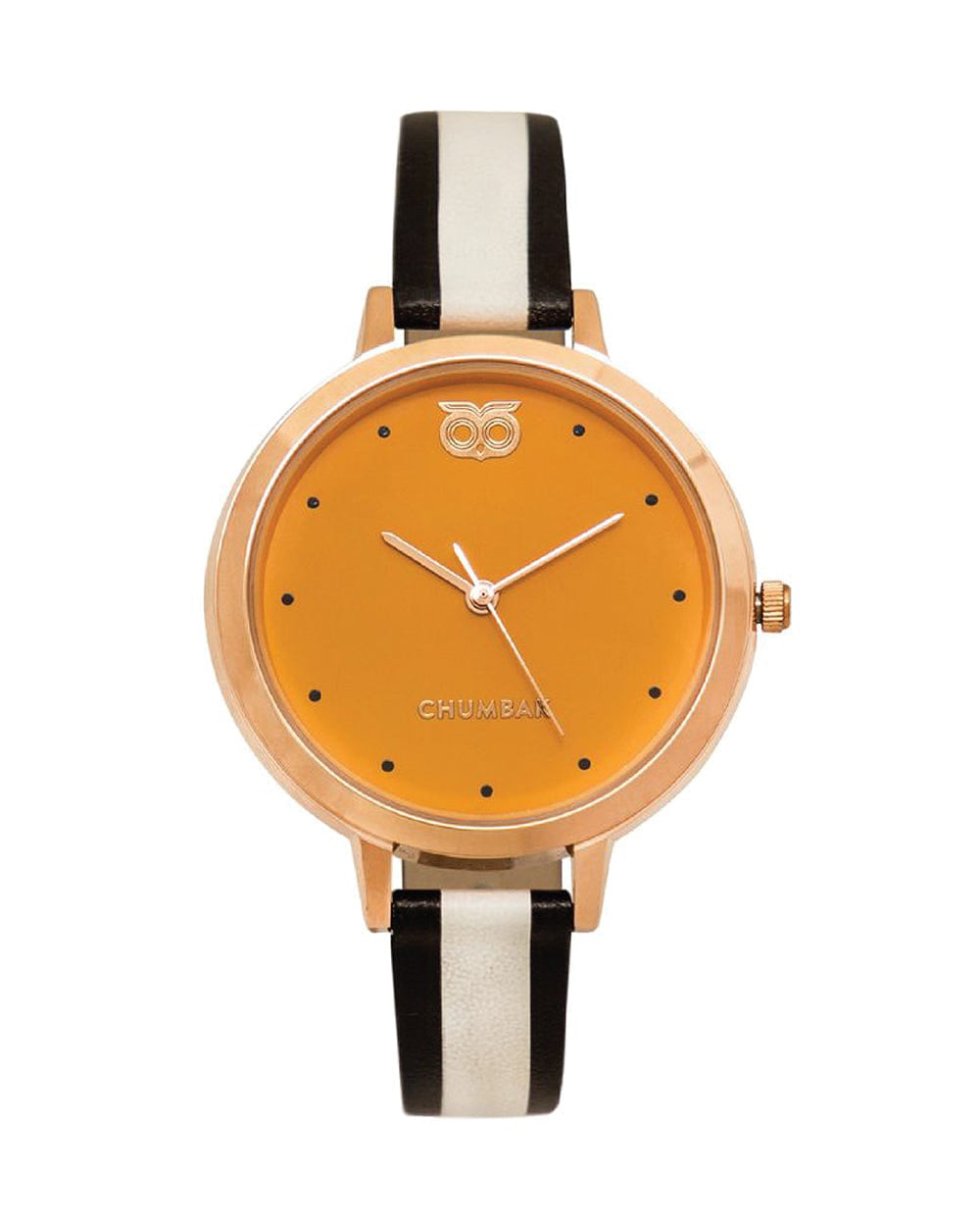 TEAL by Chumbak Monochrome Stripes Wrist Watch
