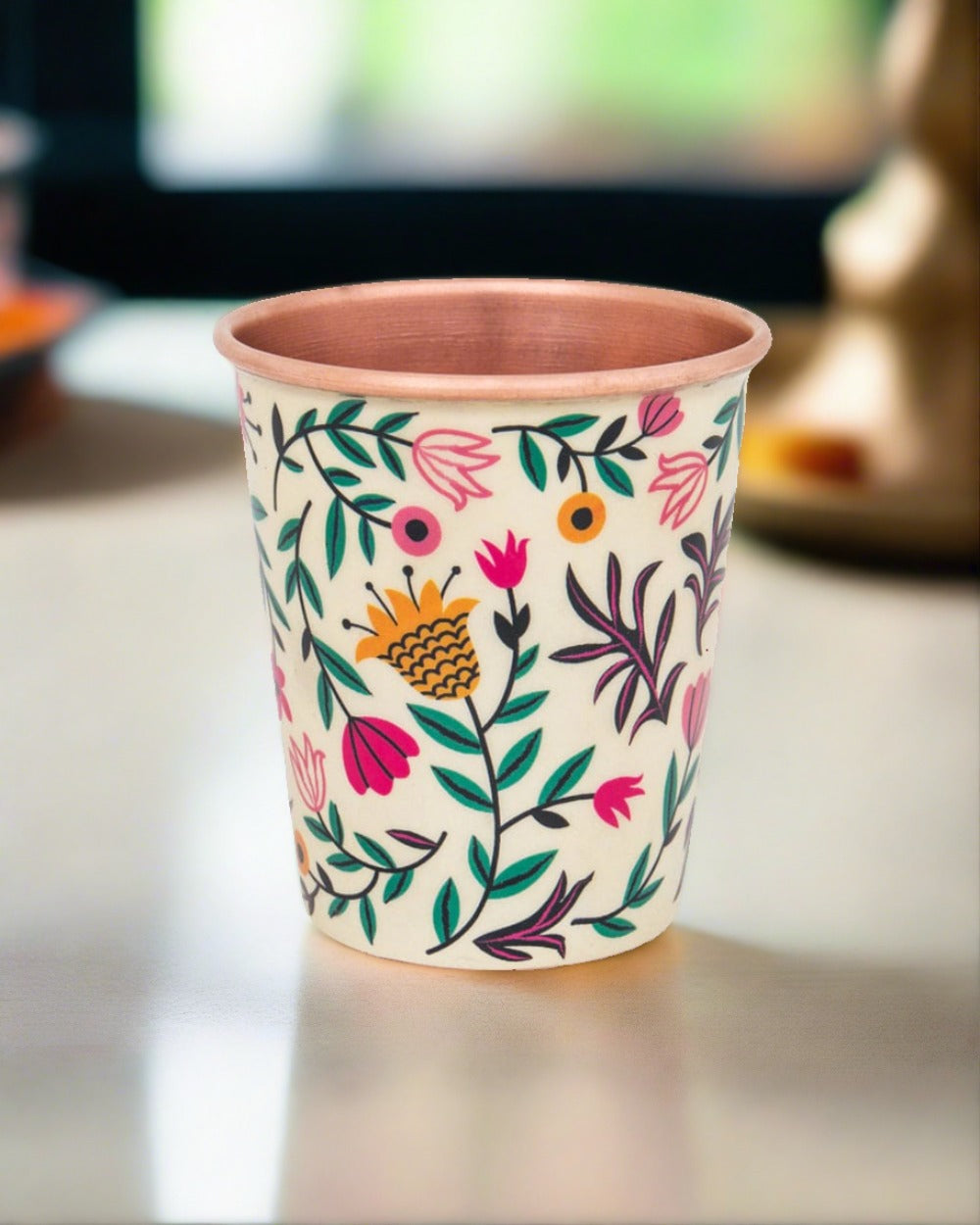 Hand painted Copper Tumblers | Drinkware