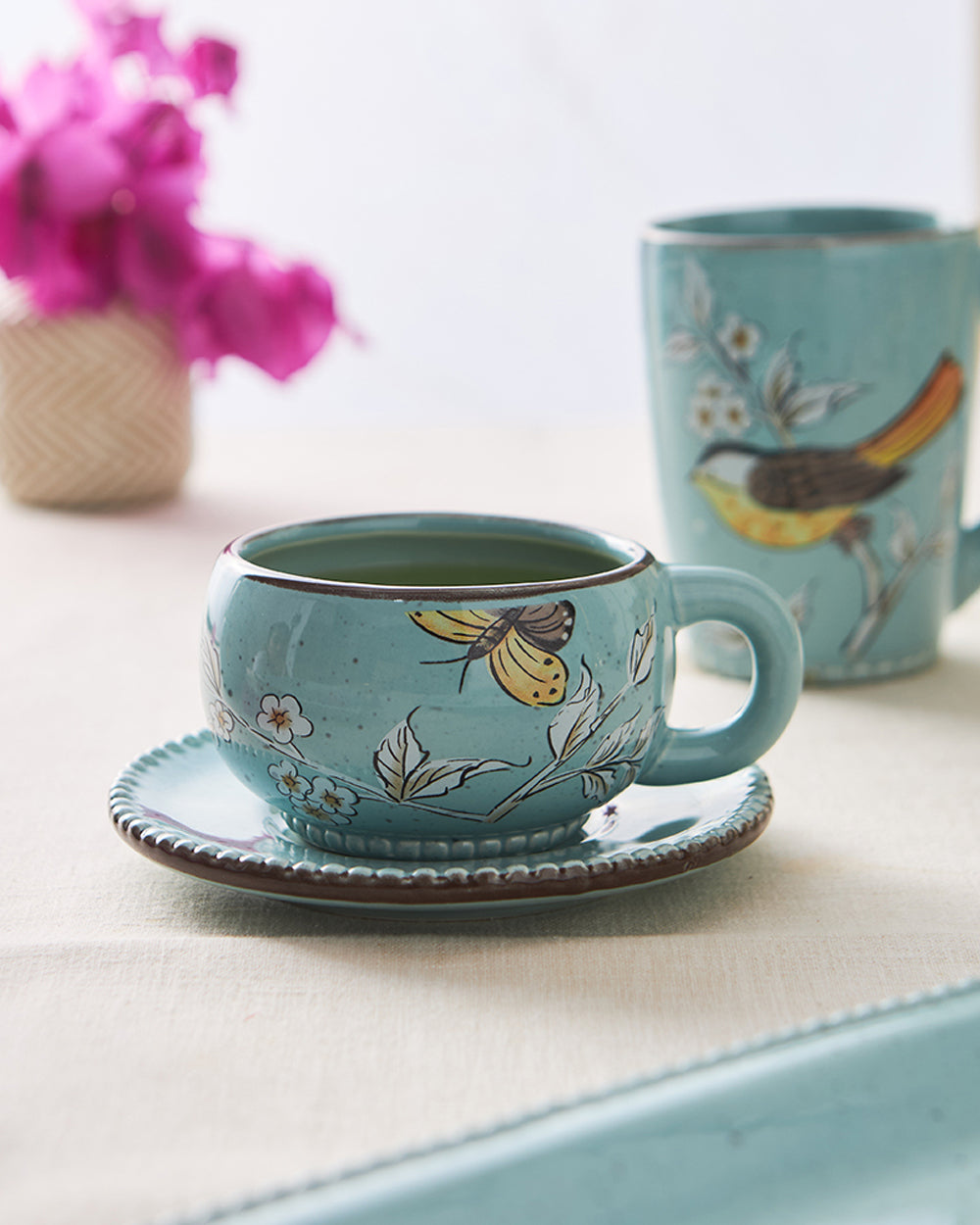 Flora Bird Cup & Saucer Set