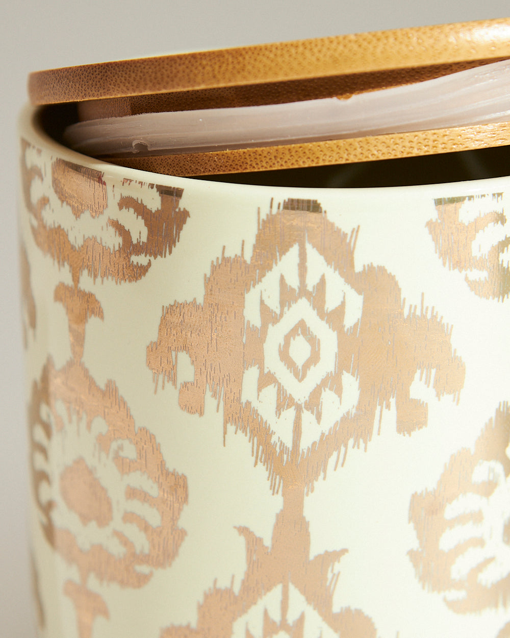 Ikat Festive Snack Jar + Ferrero Rocher Set | Ivory