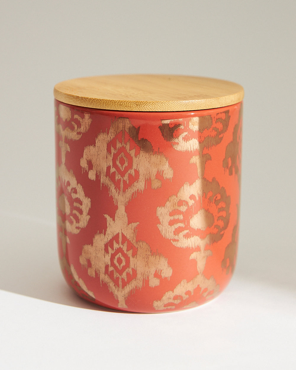Ikat Festive Snack Jar + Ferrero Rocher Set| Red
