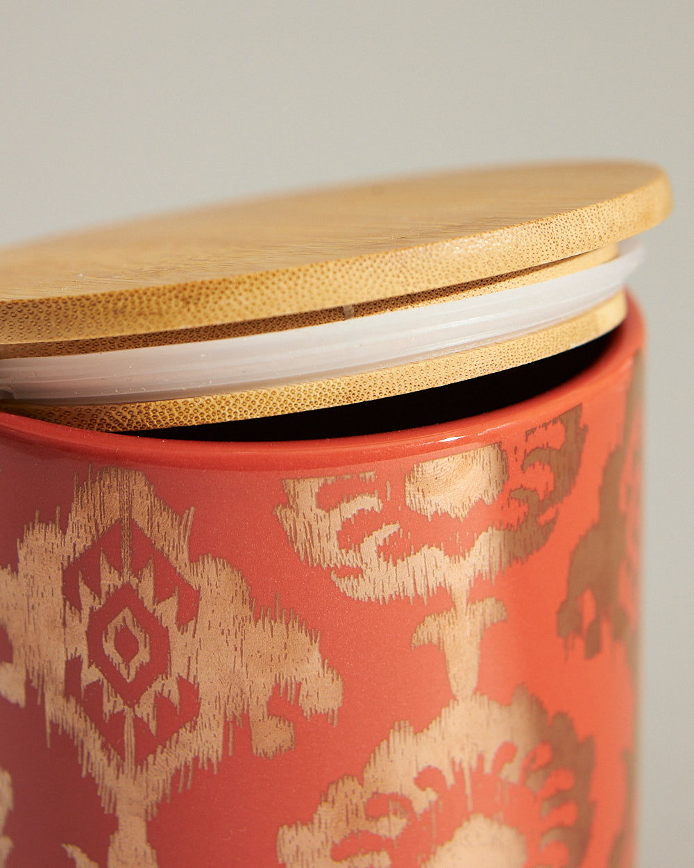 Ikat Festive Snack Jar + Ferrero Rocher Set| Red