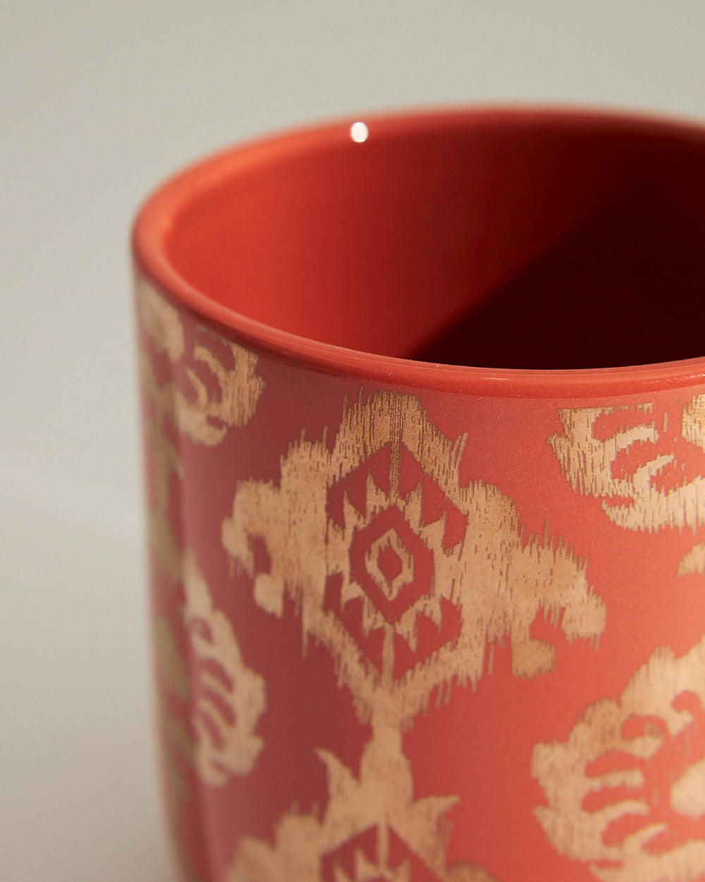 Ikat Festive Snack Jar + Ferrero Rocher Set| Red