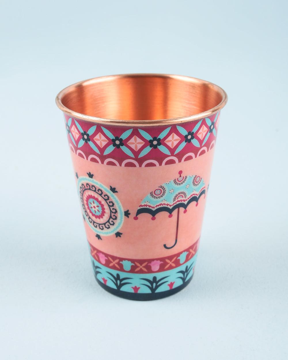 Hand painted Copper Tumblers | Drinkware