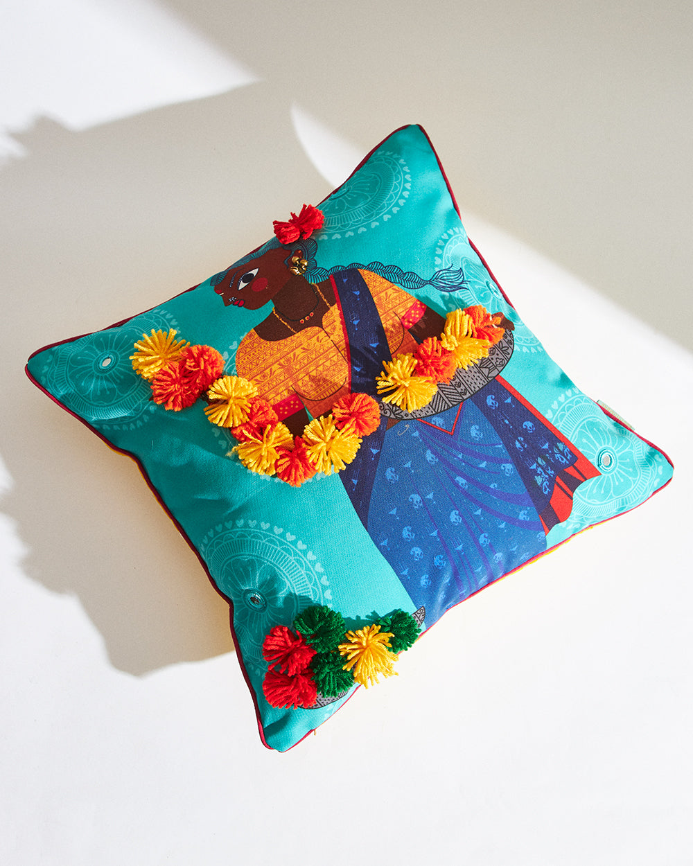 Flower Lady Cushion Cover