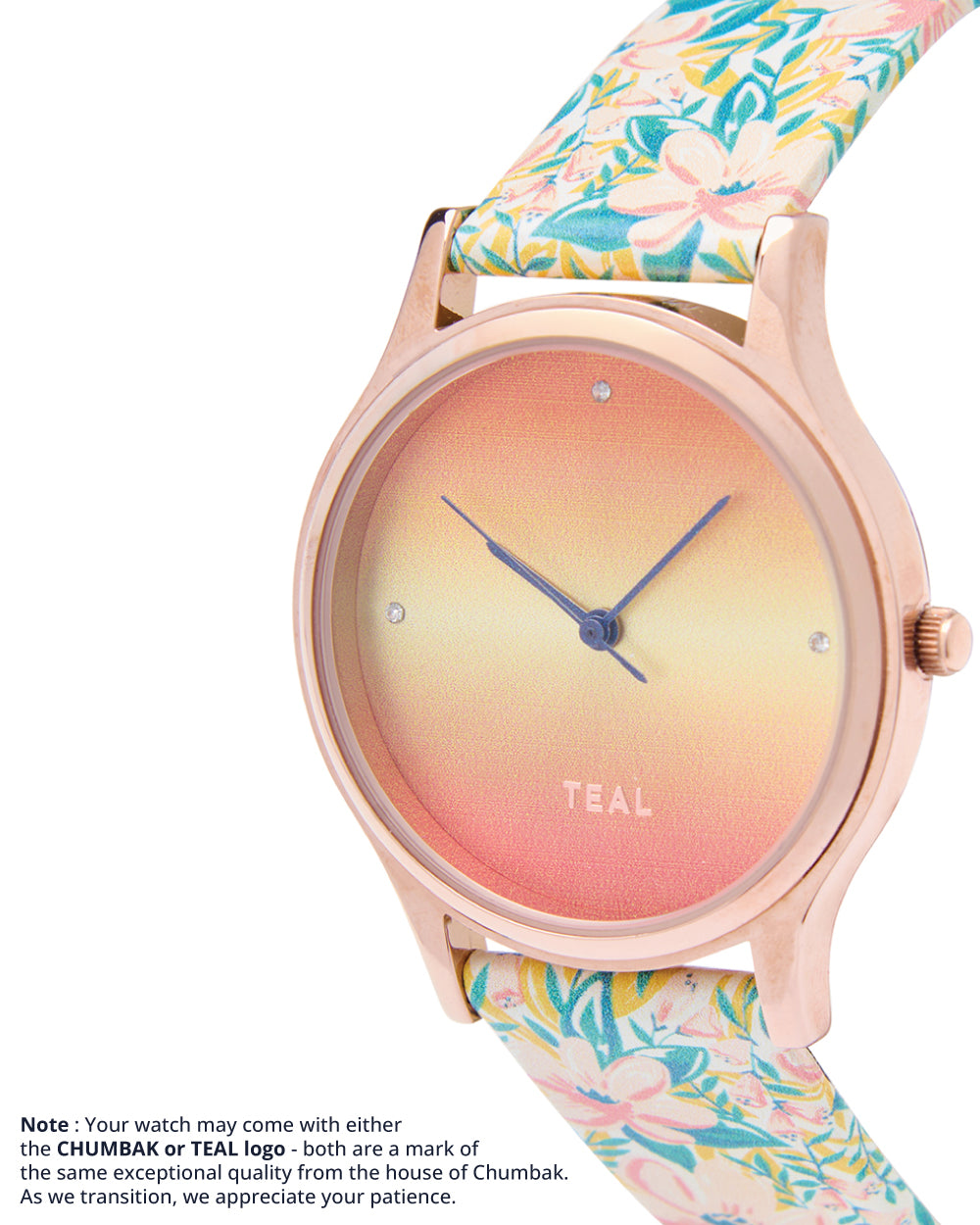 TEAL by Chumbak Sunshine State Ombre Watch Pink
