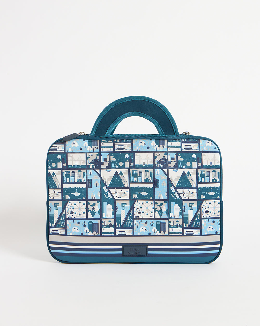 TEAL By Chumbak Amusement Park Laptop Sleeve - 13inch