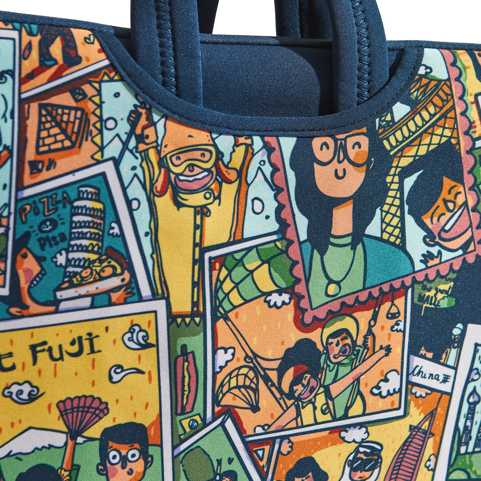 TEAL By Chumbak Around the world Laptop Sleeve - 15inch