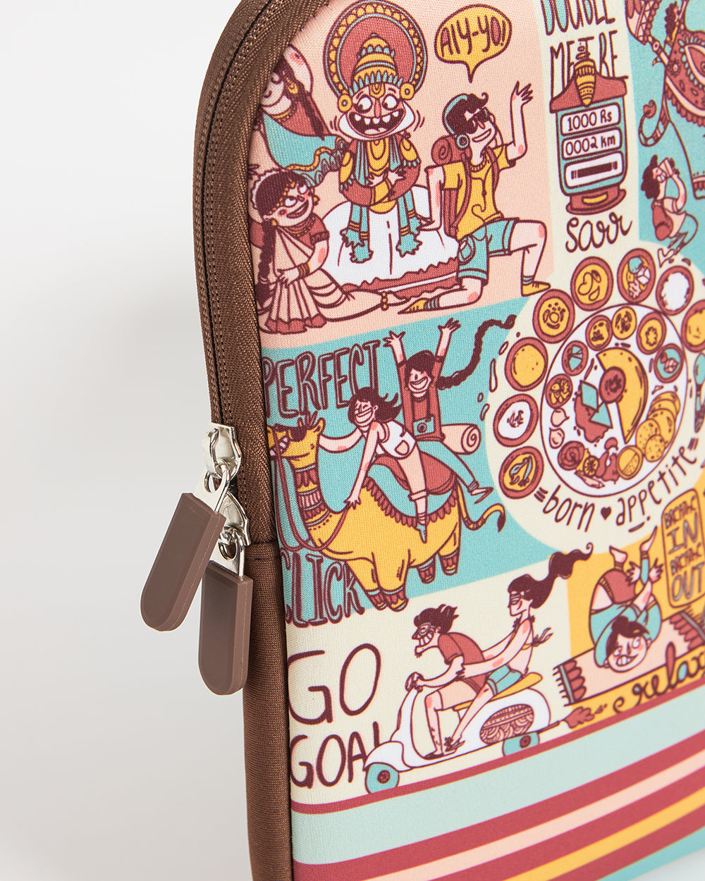 TEAL By Chumbak Indie Pop Laptop Sleeve - 15inch