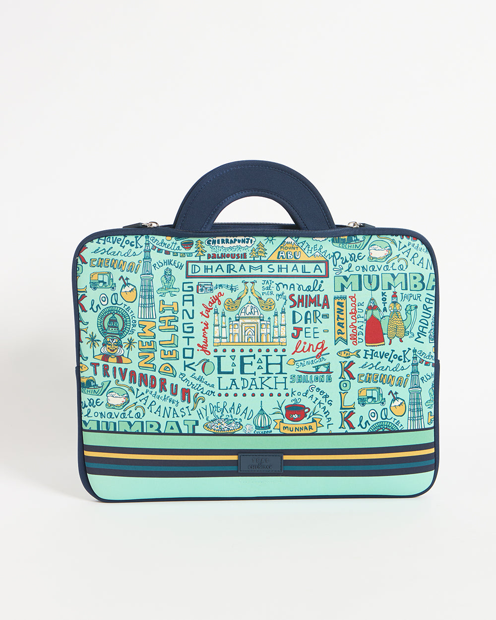 TEAL By Chumbak Traveller Laptop Sleeve - 15inch