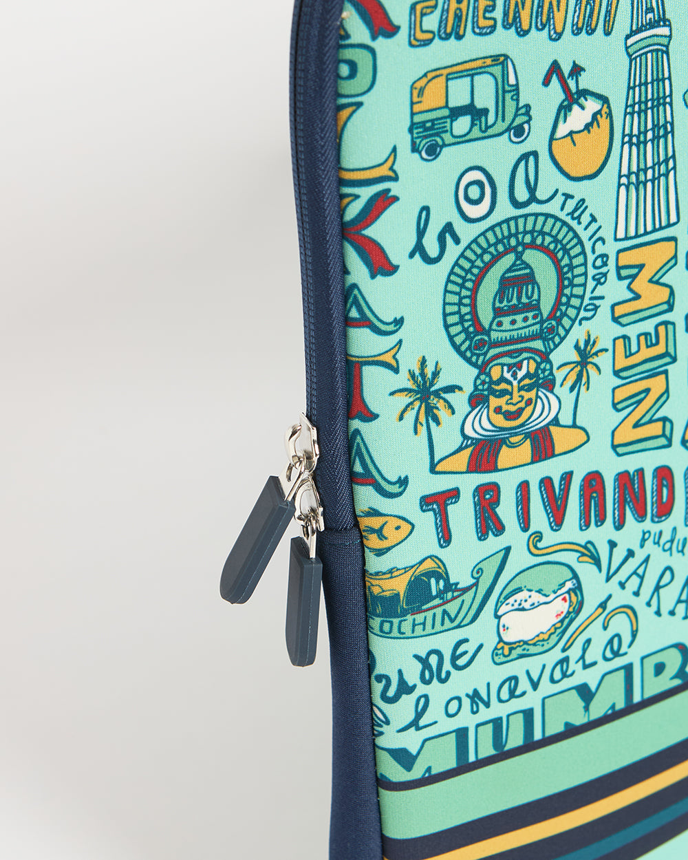 TEAL By Chumbak Traveller Laptop Sleeve - 15inch