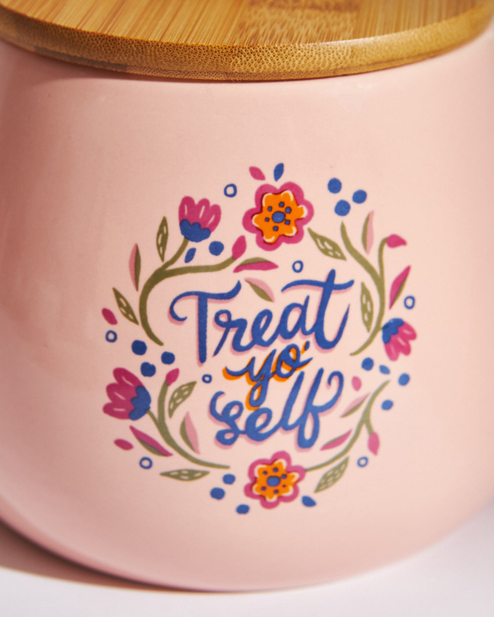 Treat Your Self Pink Mason Jar