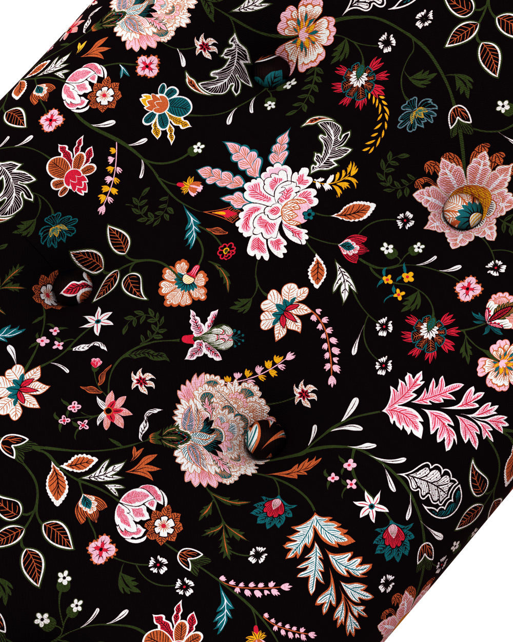 Mid Century Modern Foot Rest - Bohemian Paisley