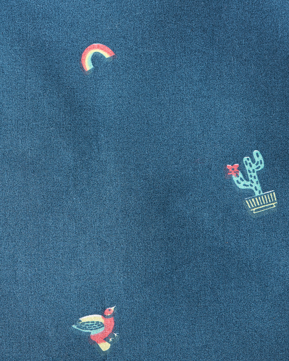 TEAL by Chumbak Sahara Desert Bedsheet - Queen size, 136TC, Dark Blue