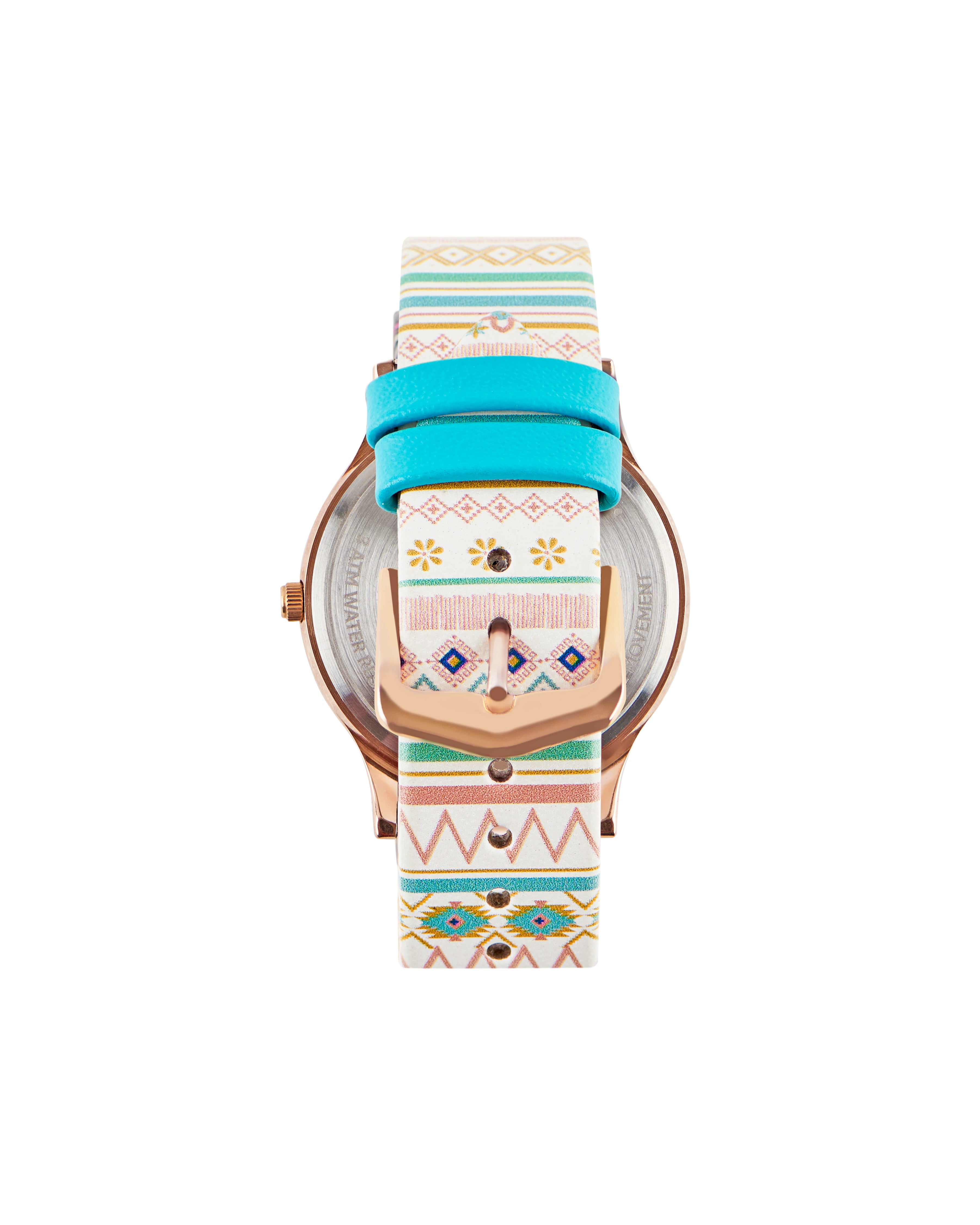 TEAL by Chumbak Ombre Aztec Watch-White