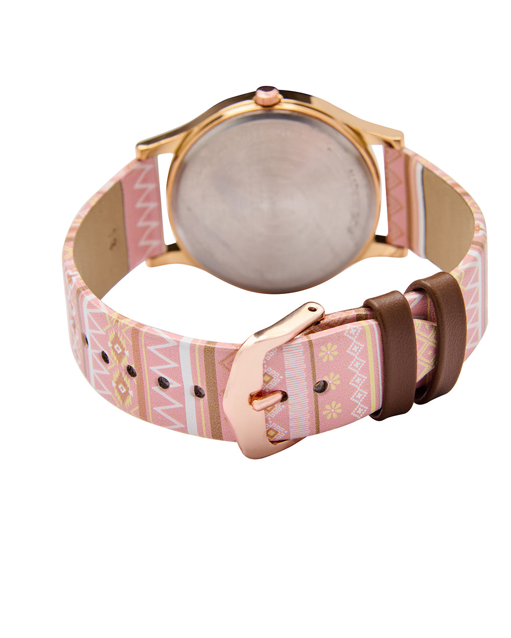 TEAL by Chumbak Ombre Aztec Watch-Peach