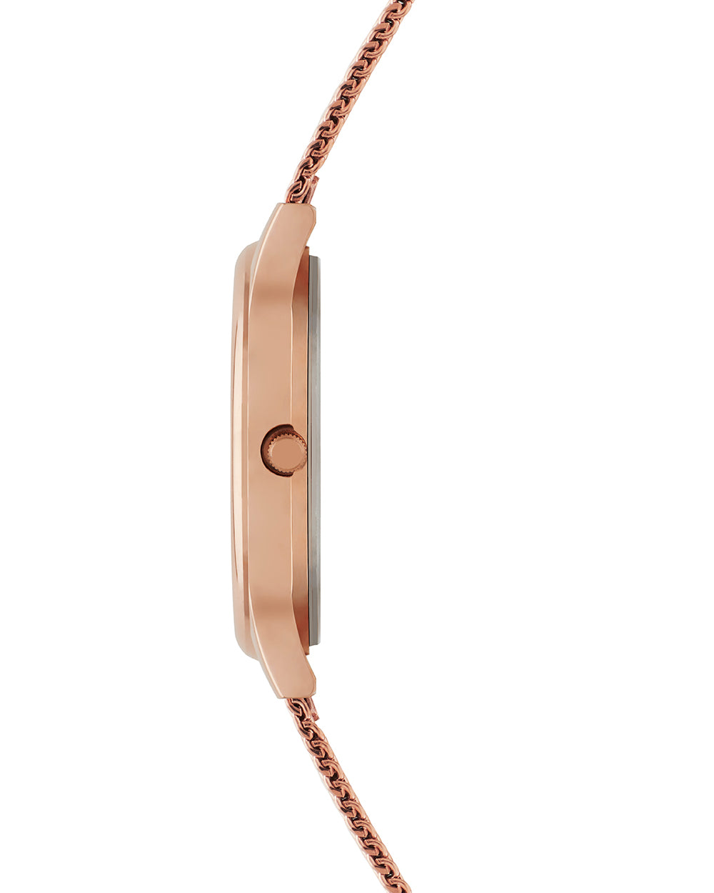 TEAL by Chumbak abstract Peacock Watch, Metal Mesh Strap