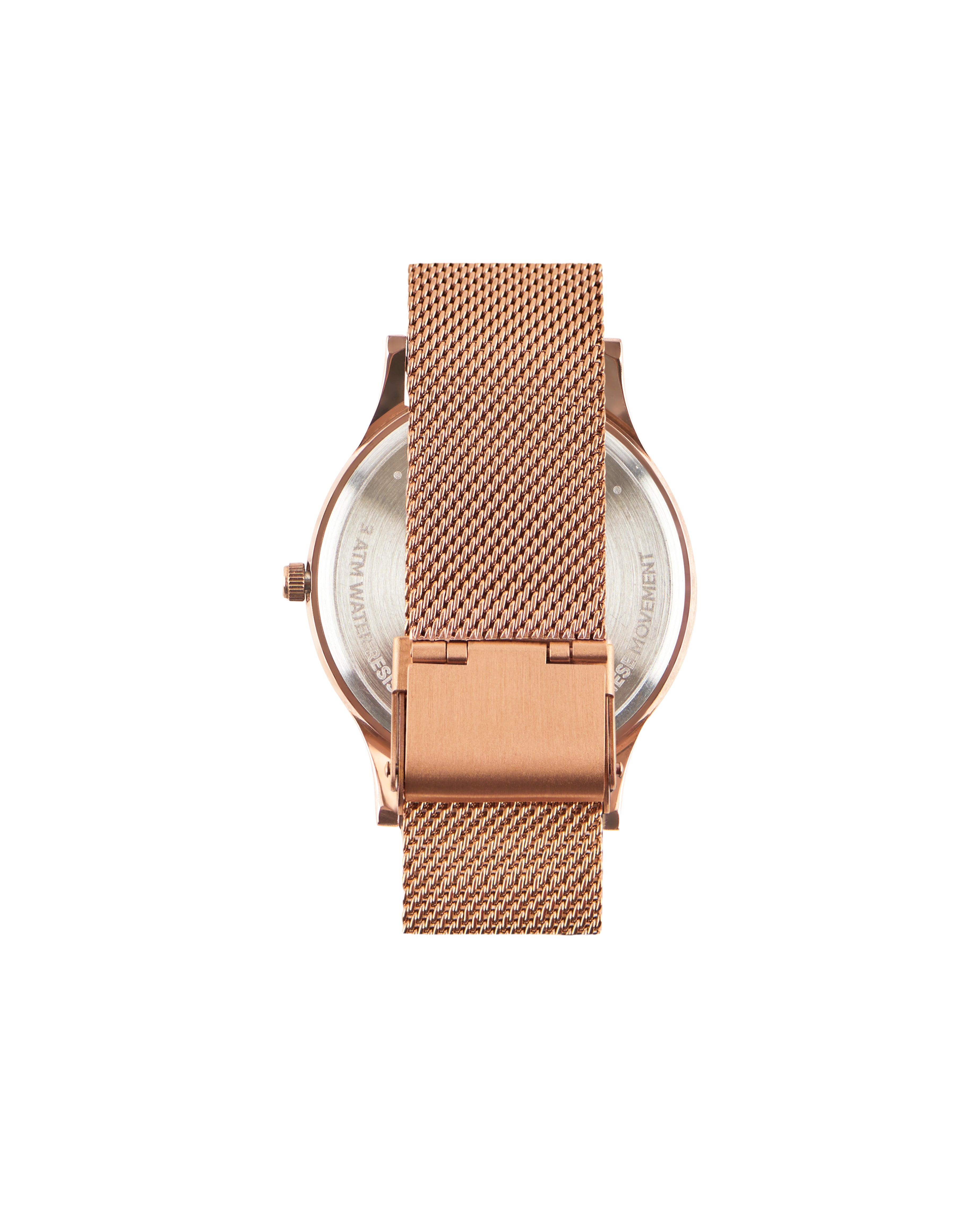 TEAL by Chumbak abstract Peacock Watch, Metal Mesh Strap