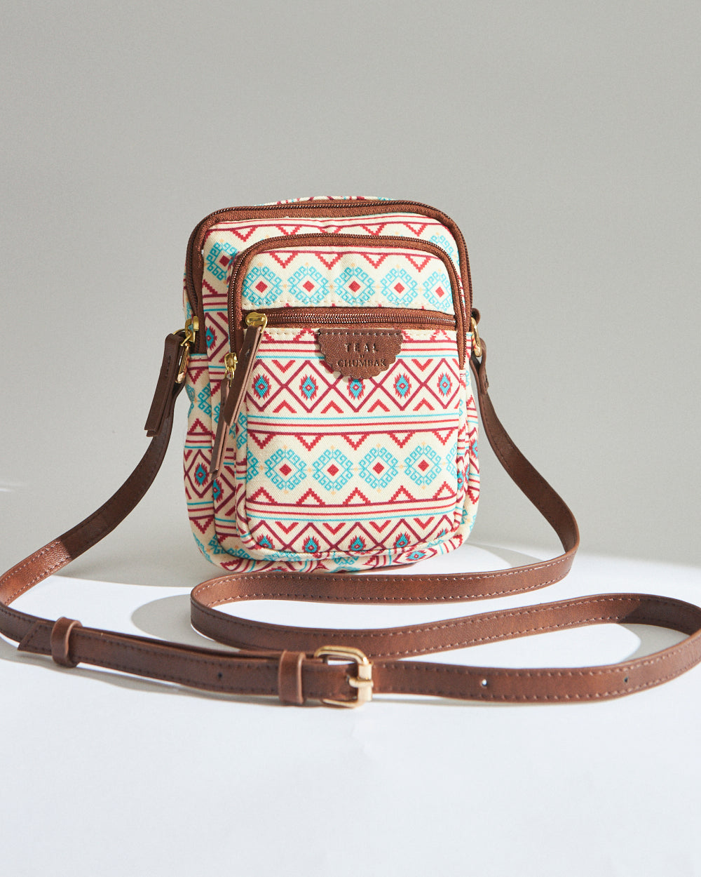 Teal by Chumbak Mercado Aztec Wallet Sling Bag
