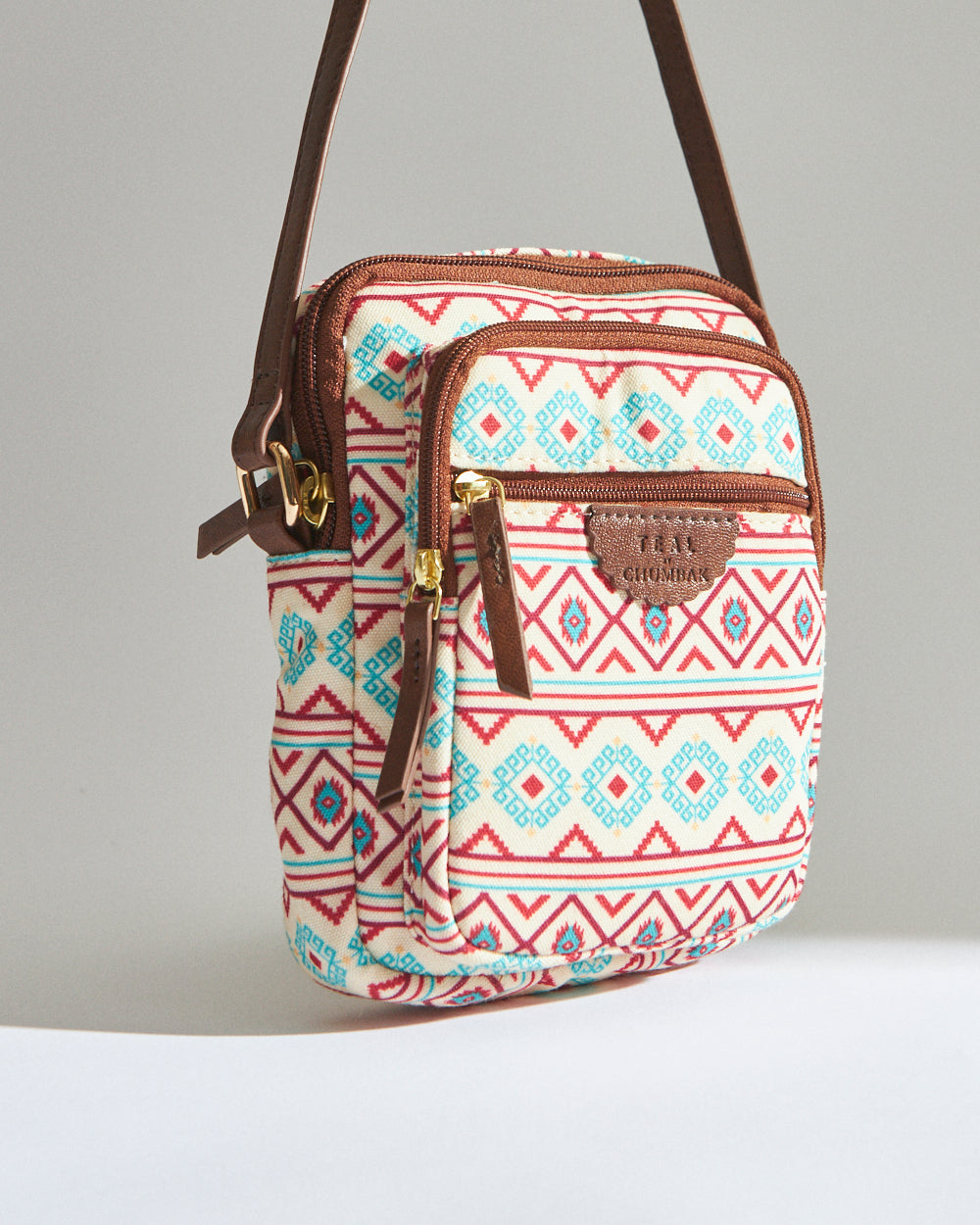 Teal by Chumbak Mercado Aztec Wallet Sling Bag