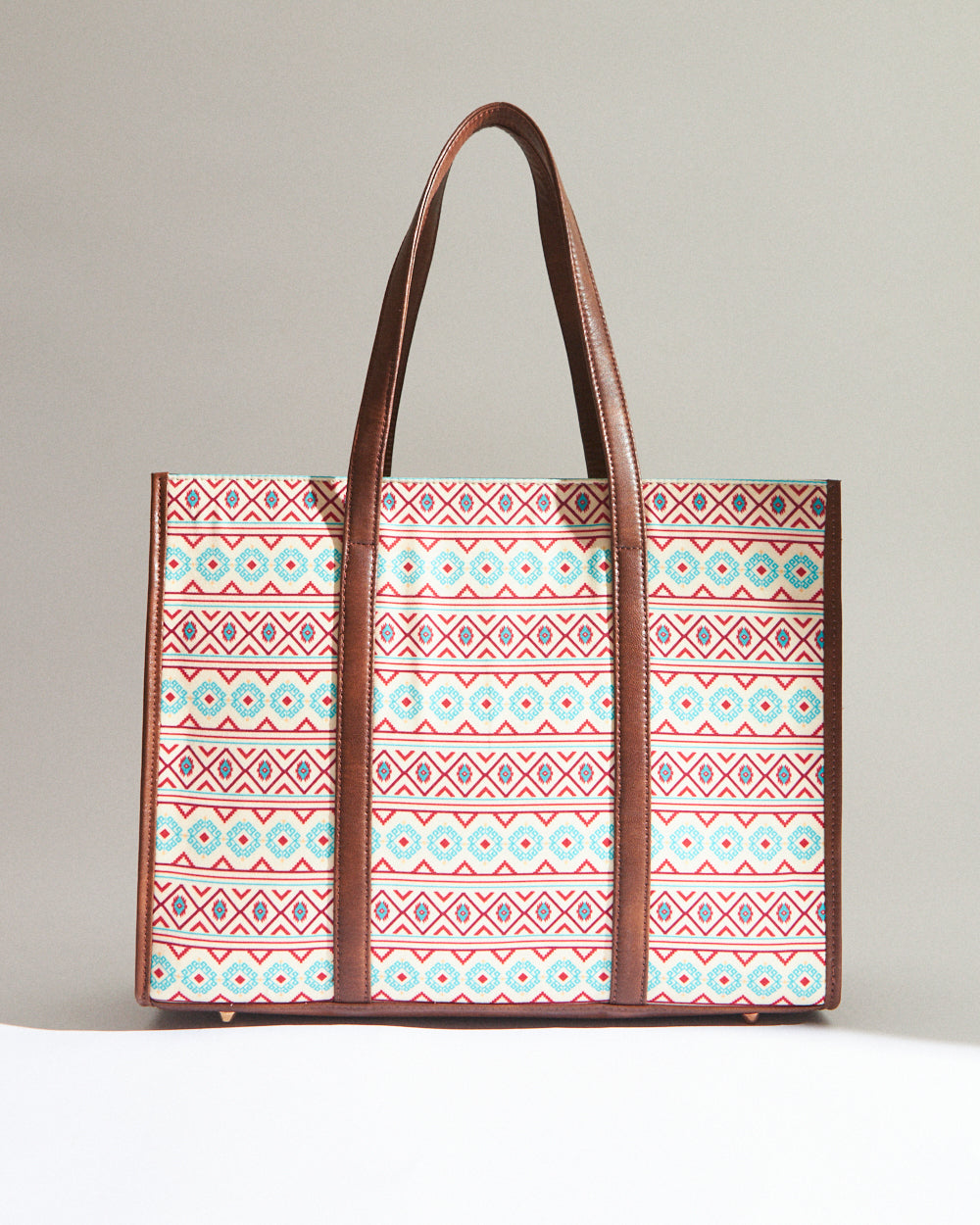 TealByChumbak Mercado Aztec Canvas Tote