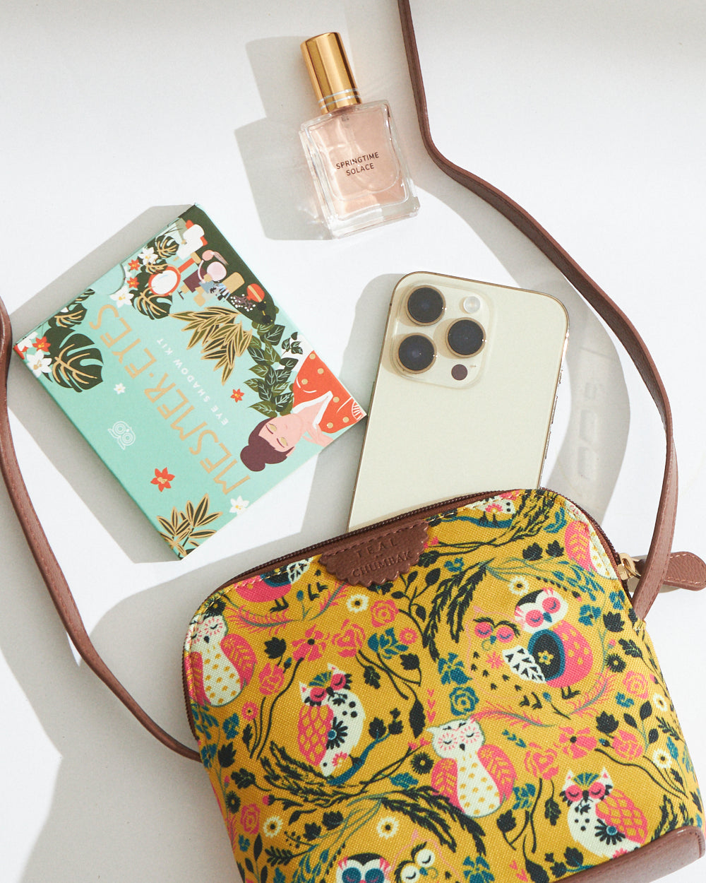 Teal By Chumbak Jungle Stories Sling Bag - Yellow