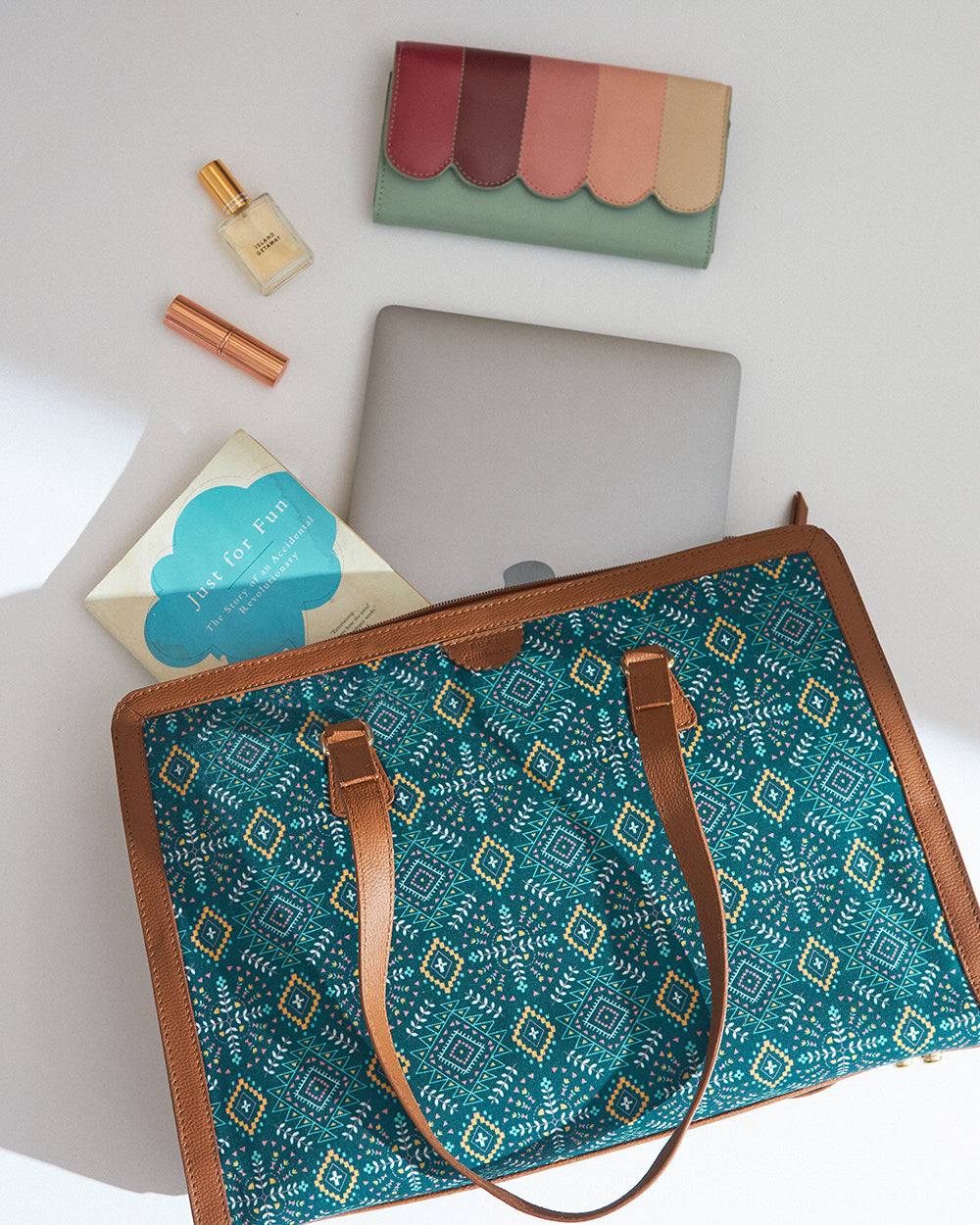 Teal by Chumbak Mexico Aztec Office Tote