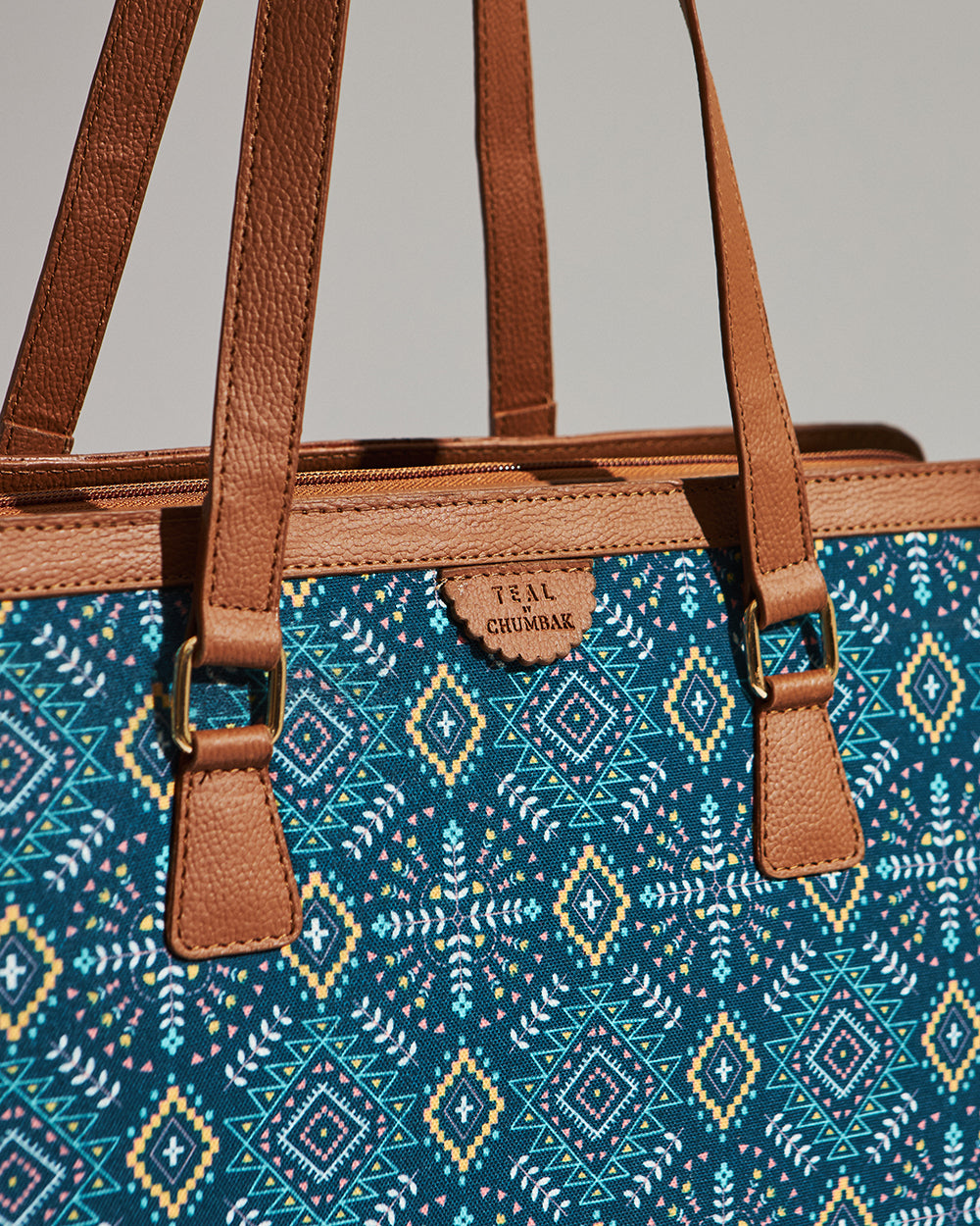 Teal by Chumbak Mexico Aztec Office Tote