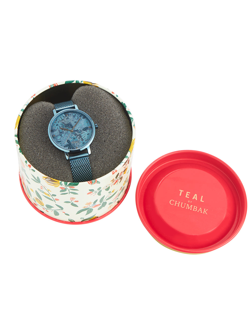 Teal by Chumbak Moonshine Watch | Metal Mesh Strap - Blue