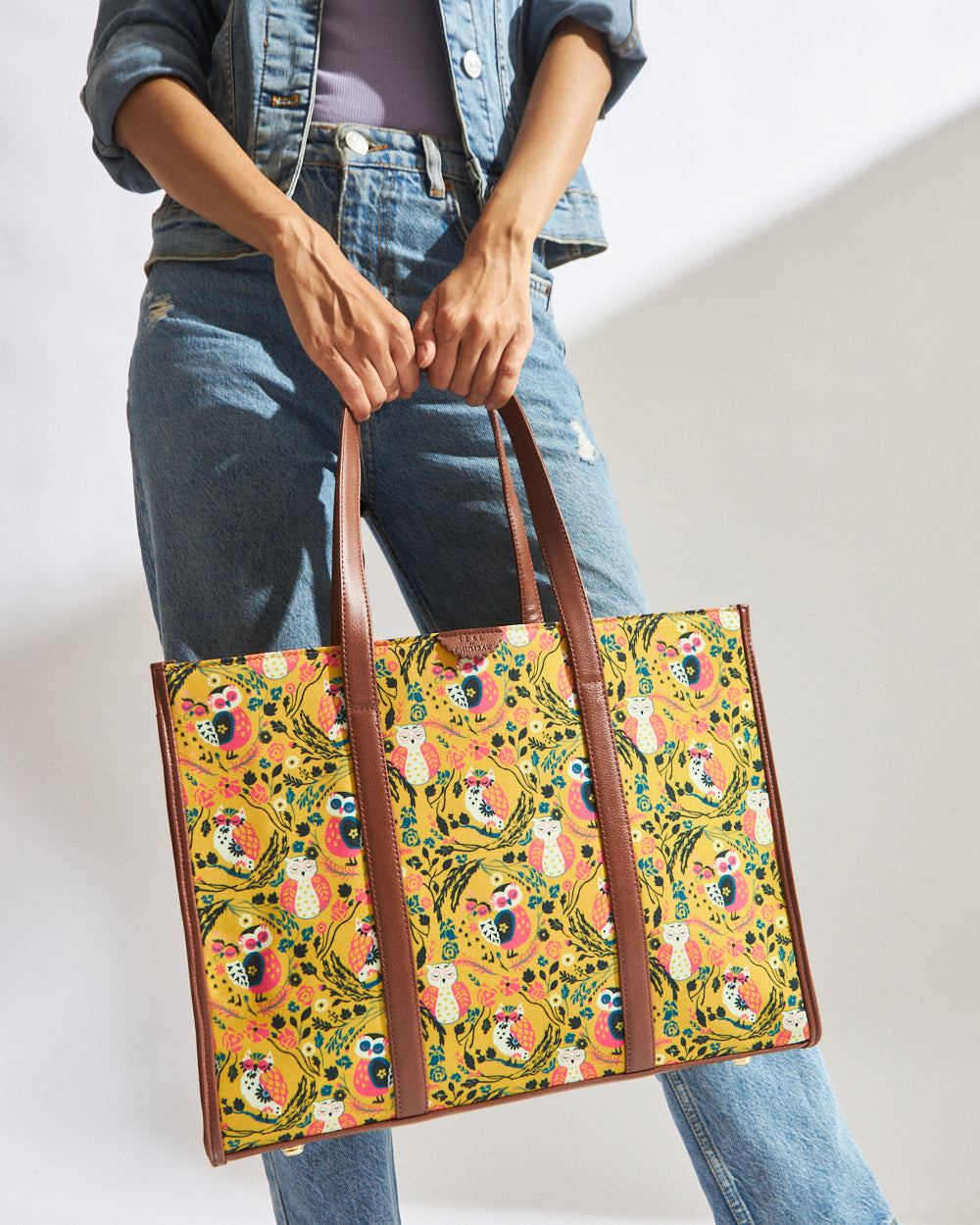 Teal by Chumbak Jungle Stories Canvas Tote
