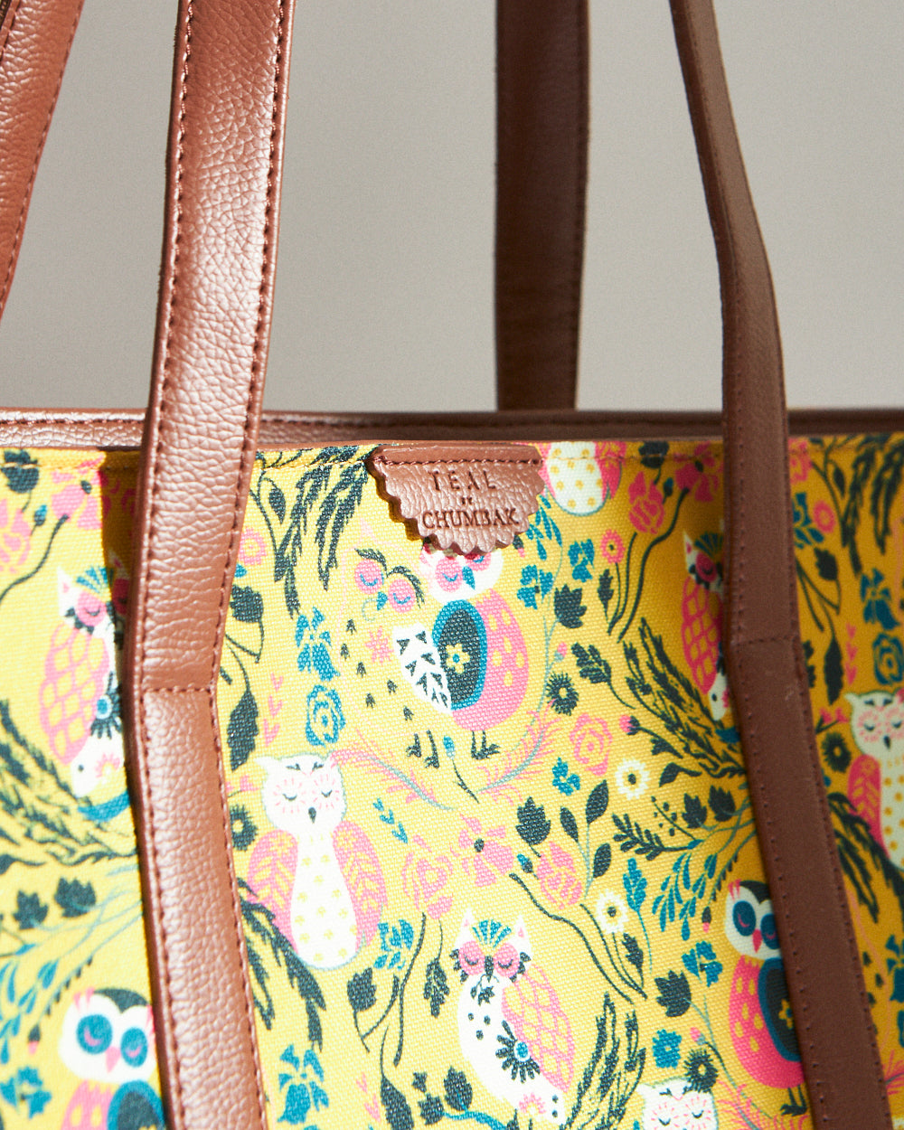 Teal by Chumbak Jungle Stories Canvas Tote