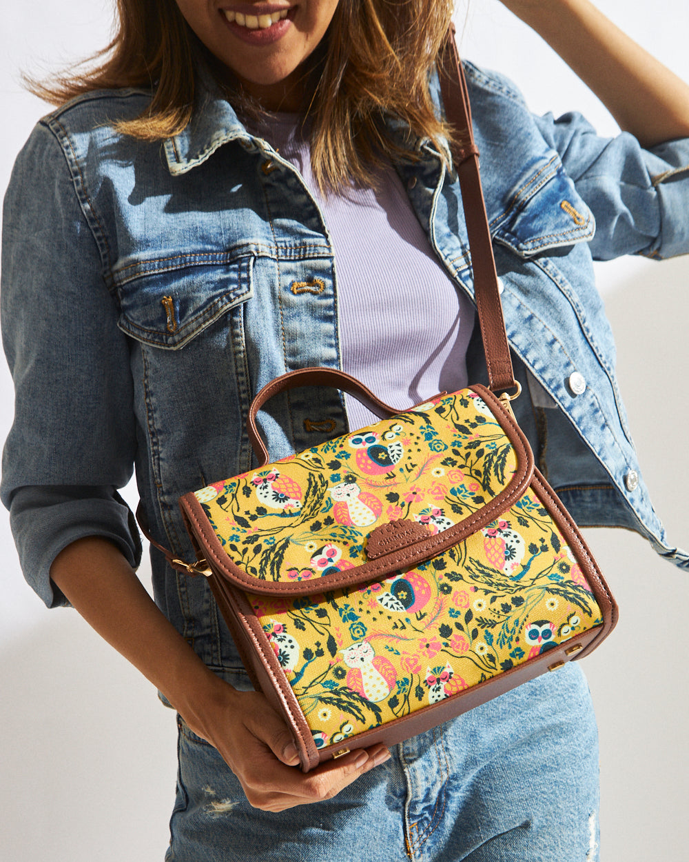 Teal by Chumbak Jungle Stories Crossbody Bag
