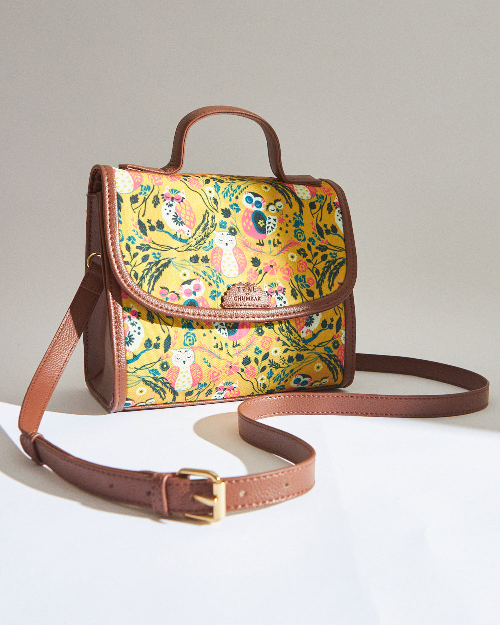 Teal by Chumbak Jungle Stories Crossbody Bag