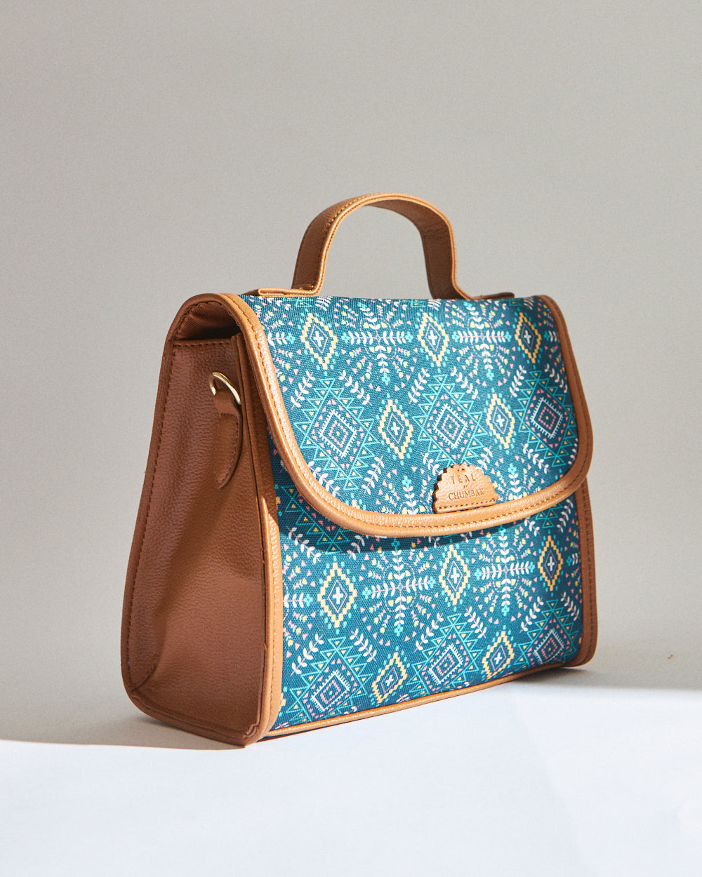 Teal by Chumbak Mexico Aztec Crossbody Bag