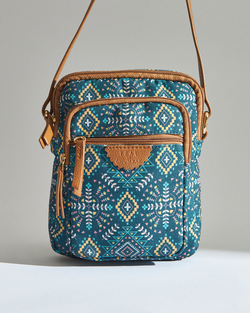 Teal by Chumbak Mexico Aztec Wallet  Sling Bag