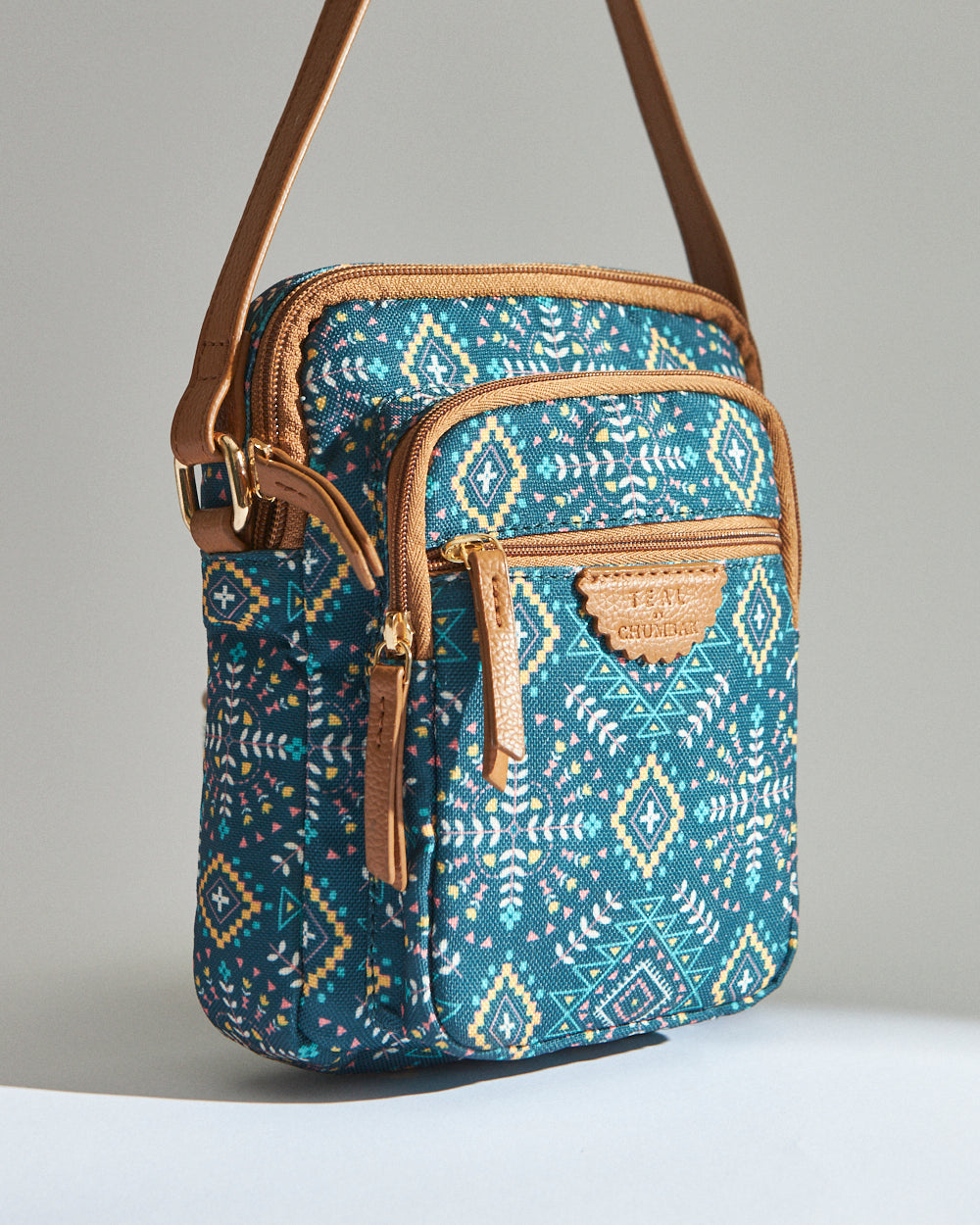 Teal by Chumbak Mexico Aztec Wallet  Sling Bag
