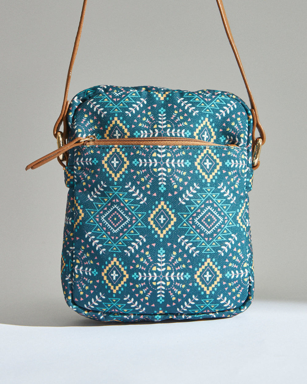 Teal by Chumbak Mexico Aztec Wallet  Sling Bag