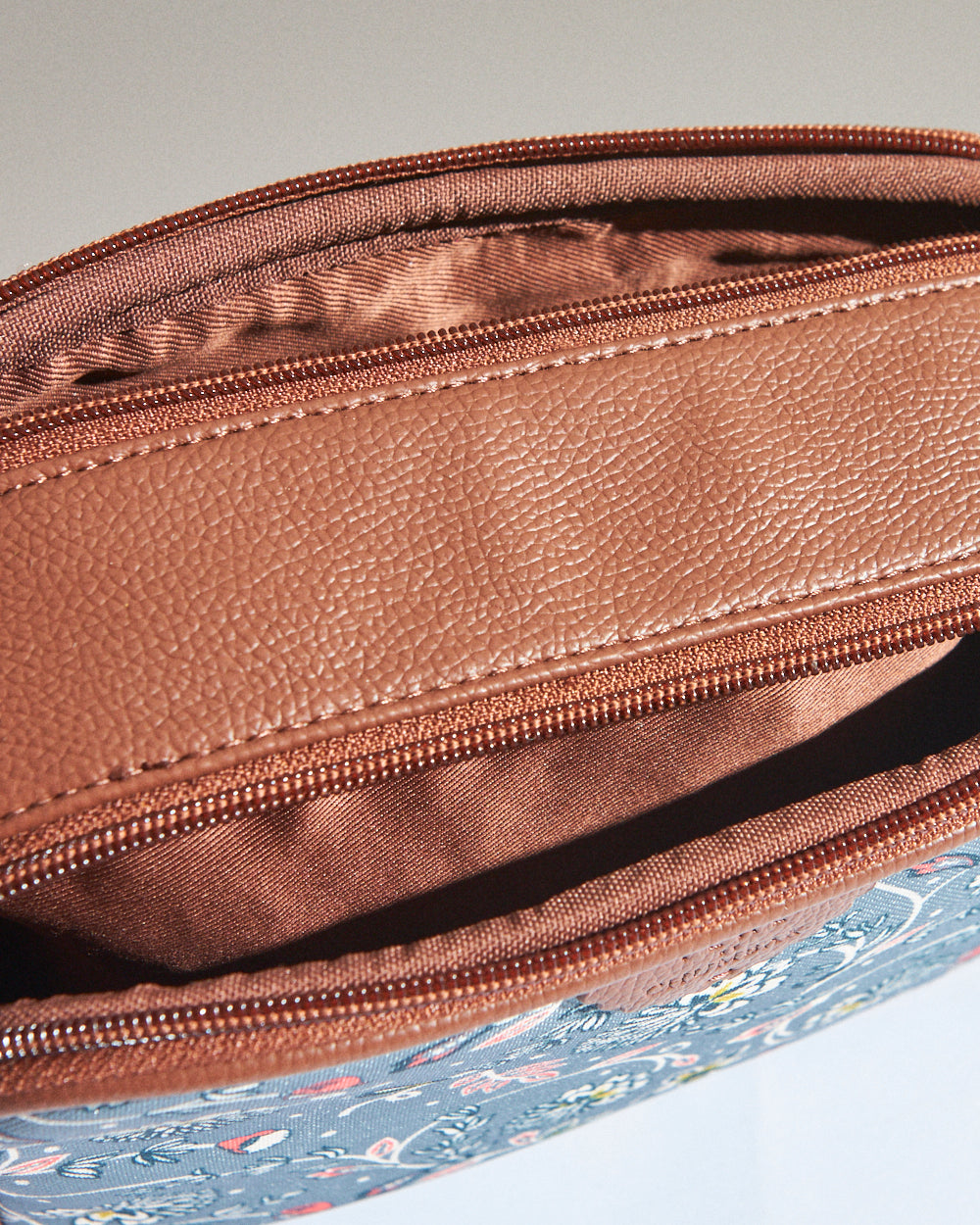 Teal by Chumbak Grey Bloom Box Sling Bag