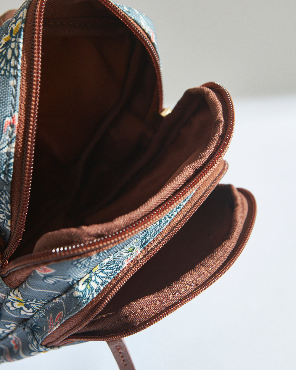 Teal by Chumbak Grey Bloom Wallet Sling Bag