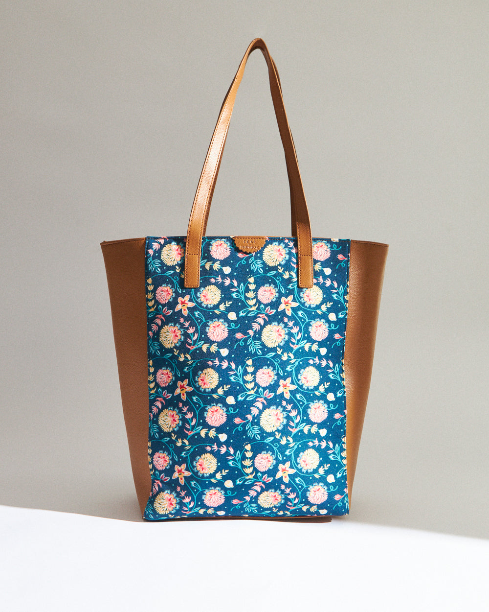 Teal by Chumbak Blue Bloom Shopper Tote