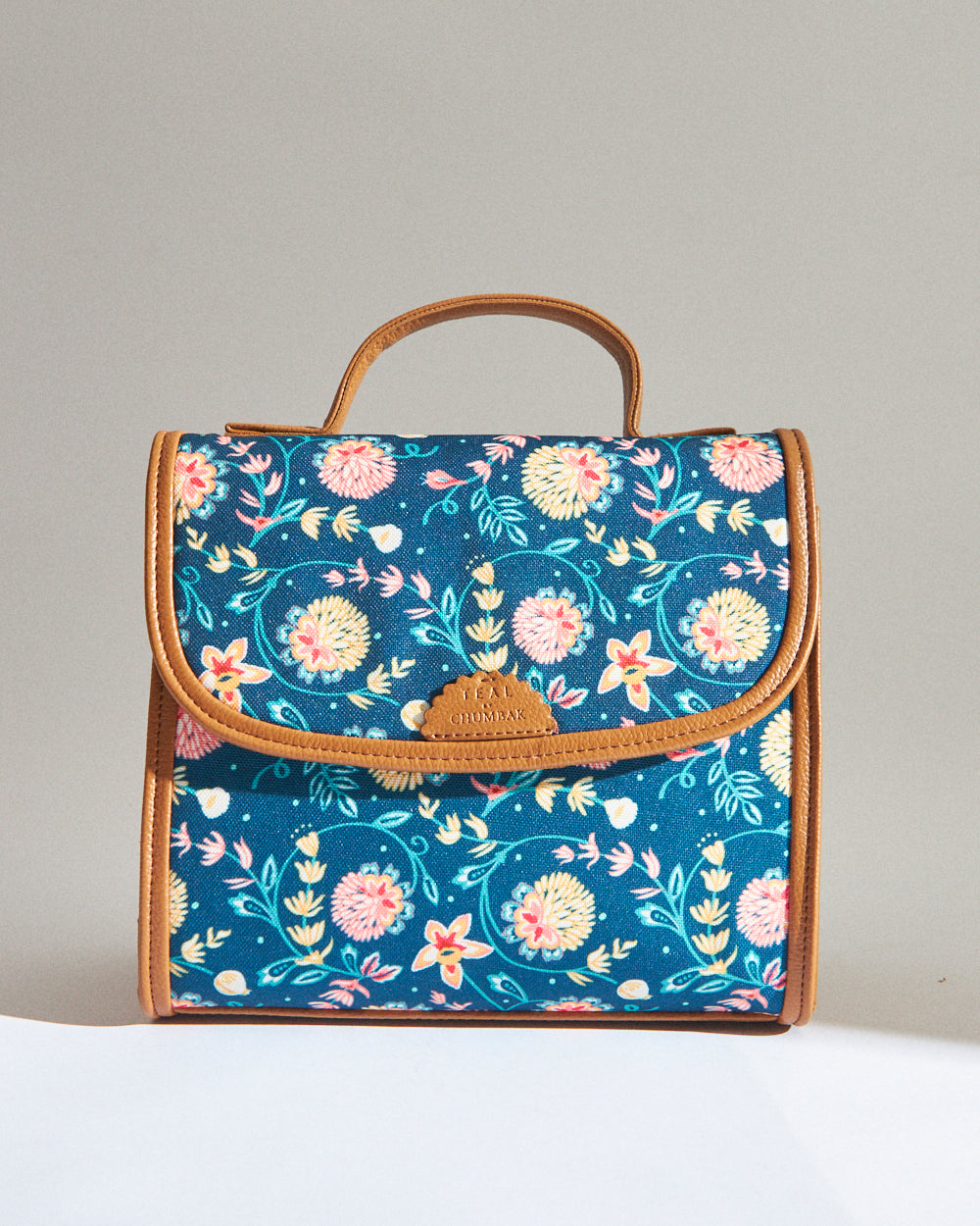 Teal by Chumbak Blue Bloom Crossbody Bag