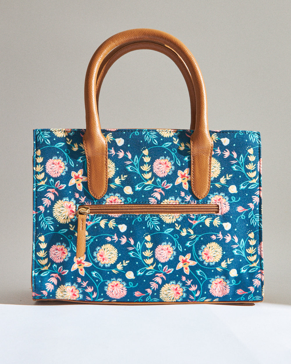 Teal by Chumbak Blue Bloom Hand Bag